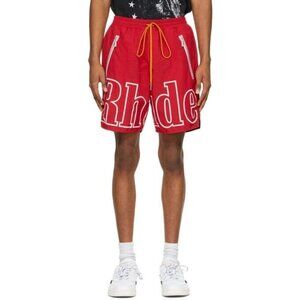 RH Logo Shorts by Rhude Size XS Mens Red NWOT